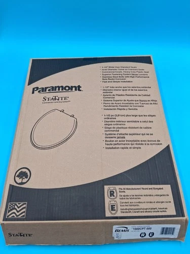 1000CPT Paramont Heavy Duty OVERSIZED Closed Front Toilet Seat with 1,000 Lb Wei