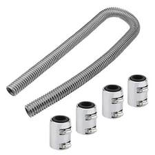 Blackhorse-racing 48" Stainless Steel Radiator Flexible Coolant Water 