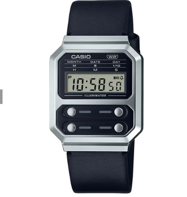 Casio Vintage Square unisex Electronic Leather watch