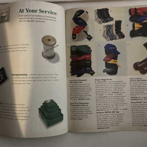 Vintage 1999 L L BEAN Christmas Catalog Magazine - Picture 4 of 5