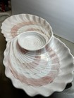 Fitz and Floyd Pink ‘Coquille’ Sea Shell 3 Part Chip&Dip Platter 1986 — photo 2
