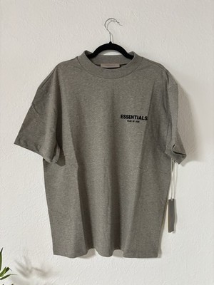 Fear of god essentials shirt grau grey neu S fit M 