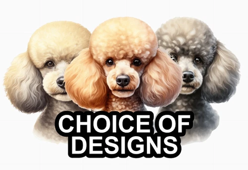 Poodle Self Adhesive Dog Sticker