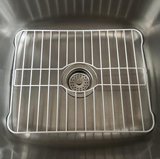 Sink Protectors for Kitchen Sink Bottom with White Coating Grate Insert Grid Sin