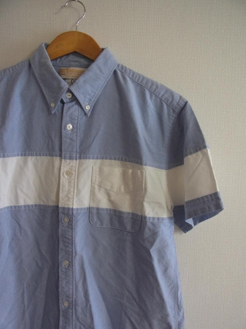 visvim Oxford Button Down Short Sleeve Shirt L Cl… - image 3