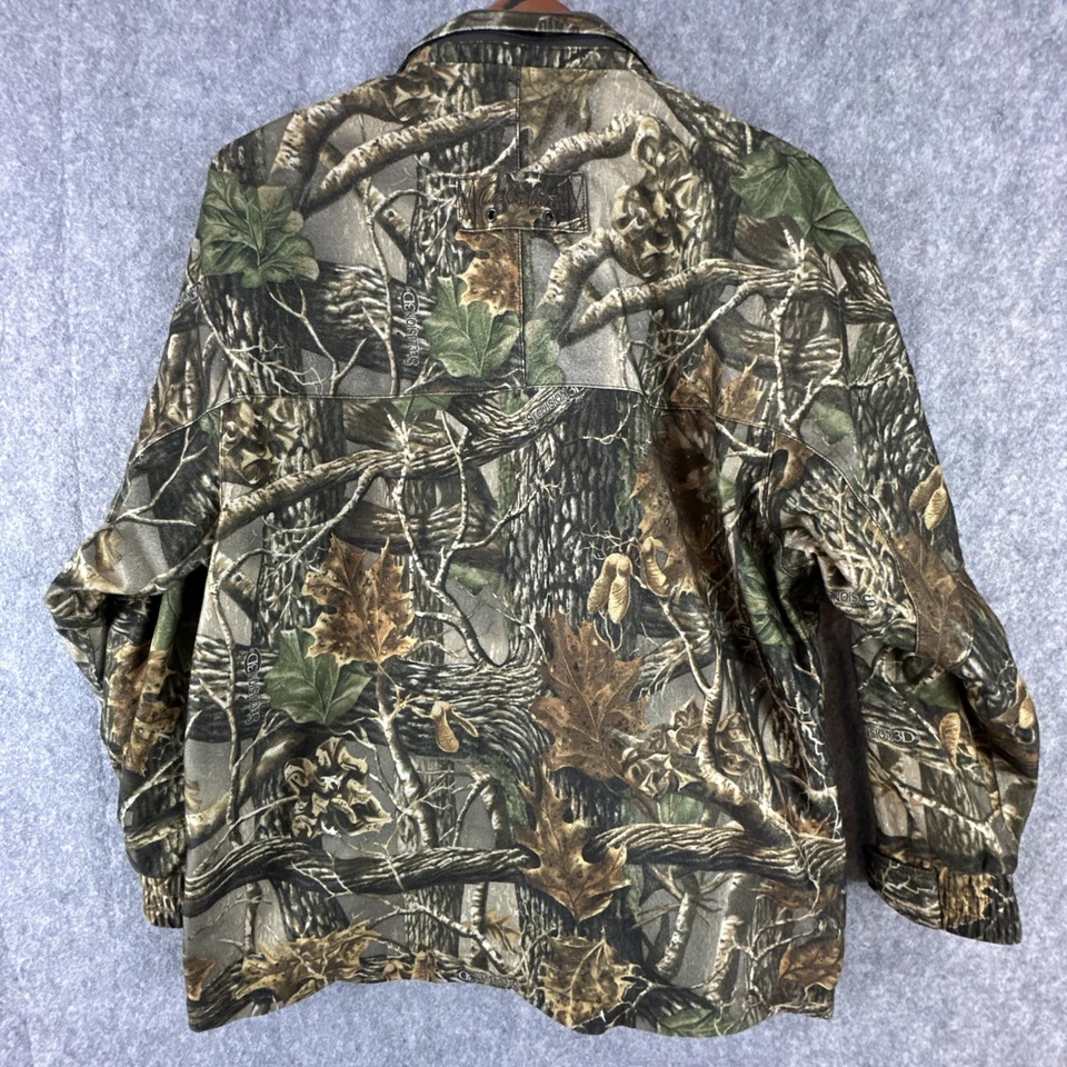 Cabela’s For Kids Seclusion 3D Camo Hunting Jacket Youth L Mesh Lined 10 Pockets - Image 2 of 4