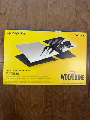 Sony PS5 Pro Marvel Wolverine Adamantium Cover Limited Edition New Sealed