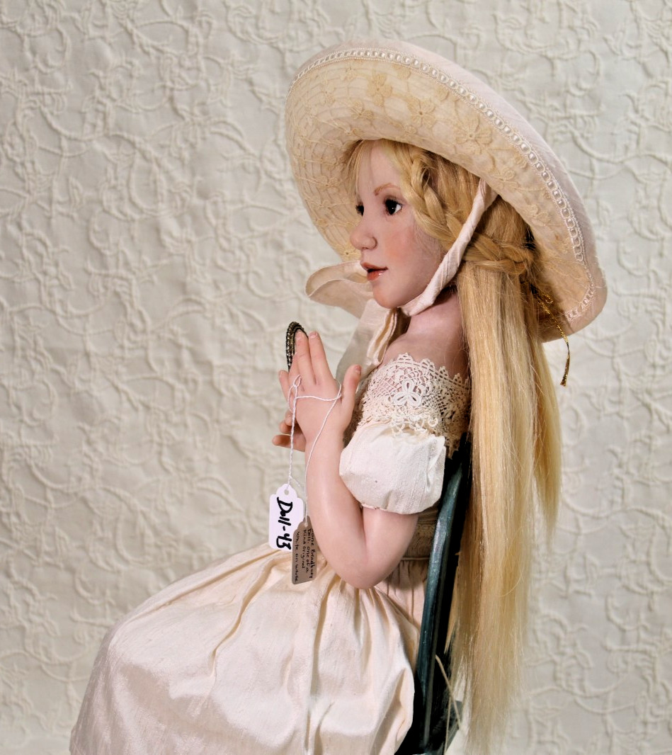 Jane Bradbury "WHITE ON WHITE" 22" ONE OF A KIND; DOLL 43
