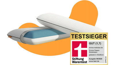 Emma Classic Nackenkissen 2er Set 80x40 Ergonomisch Memory Foam Premium