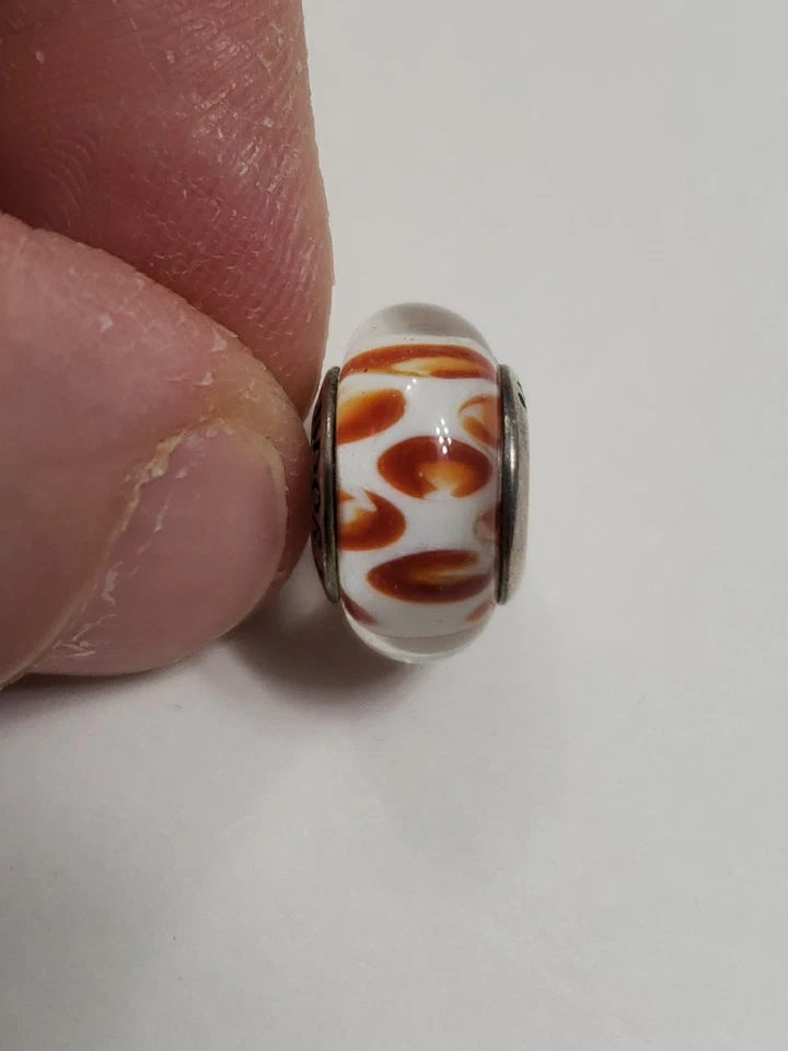 Pandora ALE 925 Naranja Pitón Murano Cristal Dije Foto 2 de 4