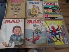Mad magazine lot of 8 64-2002 and pack collectors cards