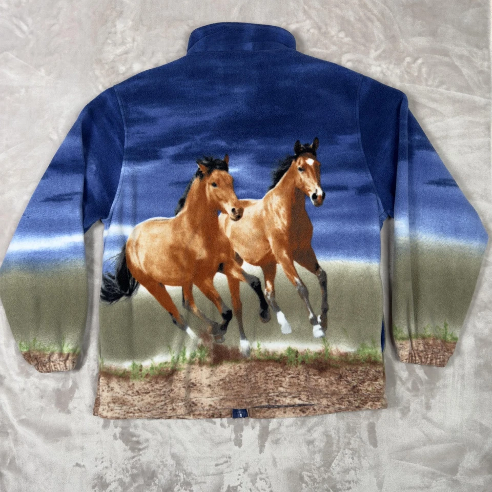 Jaqueta de lã vintage Trail Crest cavalo XL caubói ocidental anos 90 estampa animal Y2K - Imagem 3 de 4