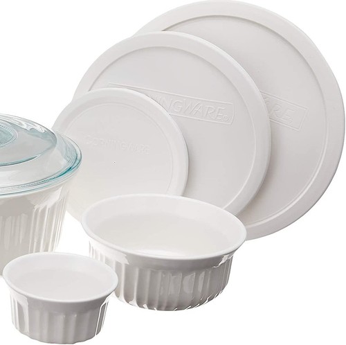 Corningware Round Bakeware Set, French White (10-Piece Set) - Picture 3 of 4