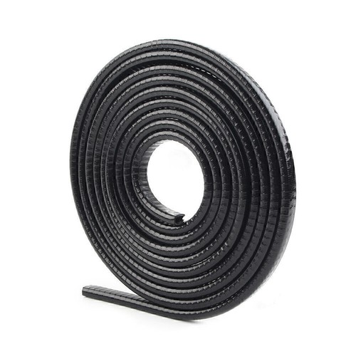 Protector de cerradura de borde de puerta de tira de moldura de sello de goma automático universal de 13 pies/3 m - Imagen 5 de 12