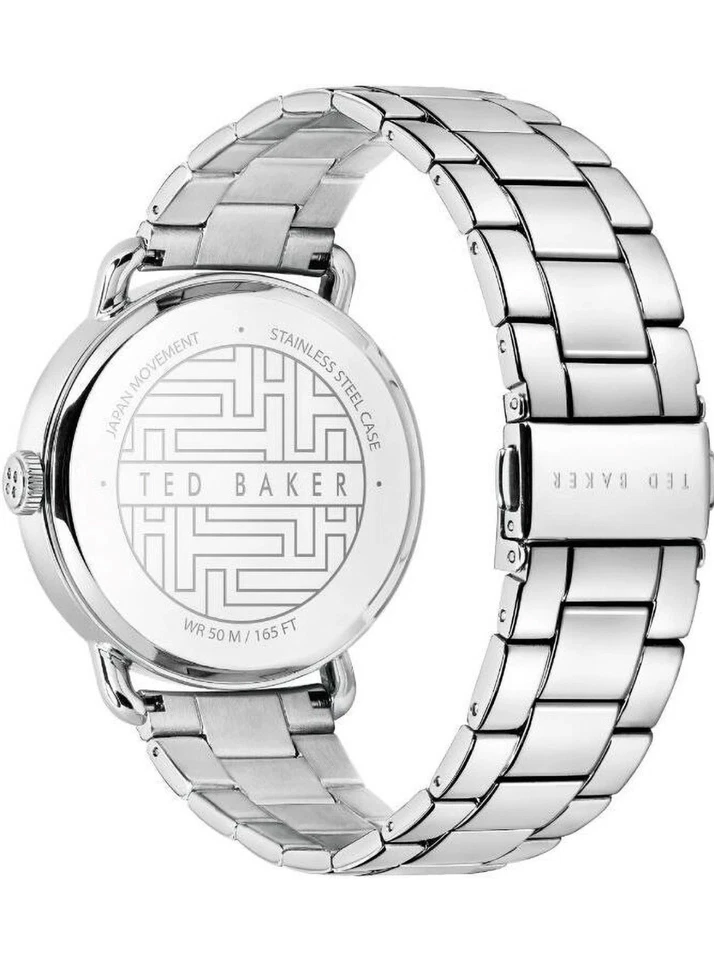 Reloj Ted Baker Brixam para hombre esfera plateada/negra día fecha BKPBXF009UO Foto 2 de 4