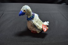 Ty Buzzy Beanie Babies Blue Beak Bird Plush Multi-Color 2000 Retired