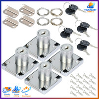 MöBelschloss Set 4X 22Mm Mit SchlüSsel FüR Schubladen SchräNke Sicherheit