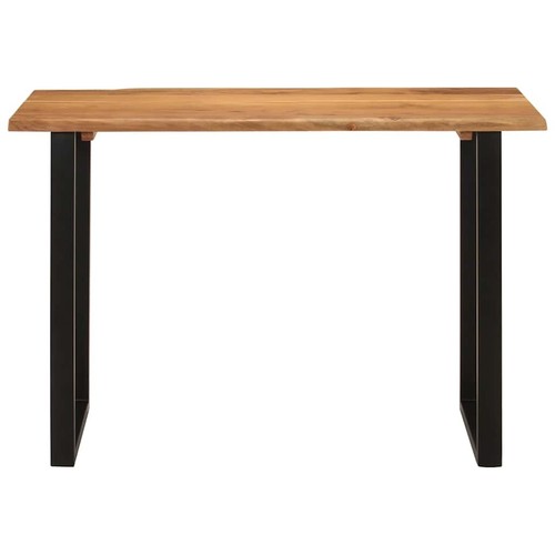 Dining Table 110x50x76 cm Solid Wood Acacia Modern Furniture Home Decor 50289 - Picture 4 of 11