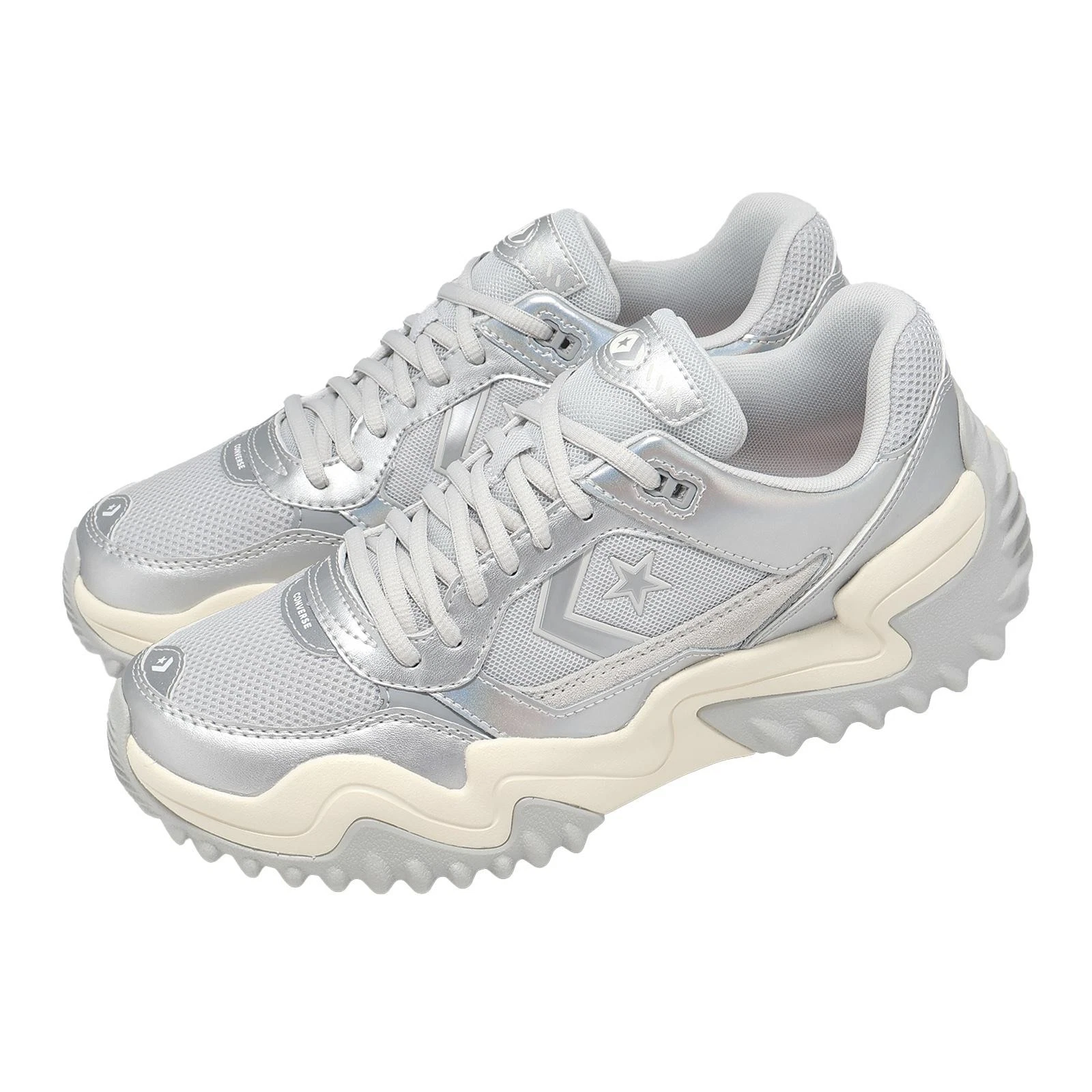 Converse Wave Motion Trainer Silver Grey Men Unisex Casual Shoes A19129C