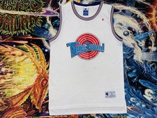 Vintage 90s Y2K Space Jam Champion Tune Squad Basketball Jersey TAZ  Large