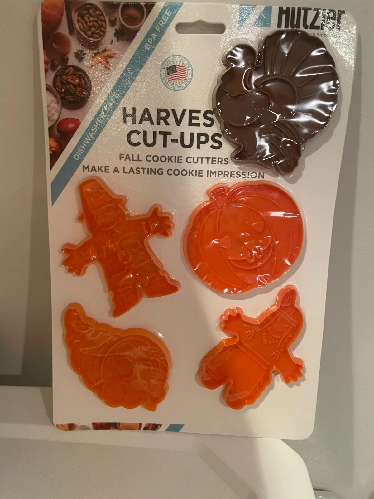 New~ Vintage~ Hutzler Harvest Cut Ups Cookie Cutters~ Fall~ Thanksgiving