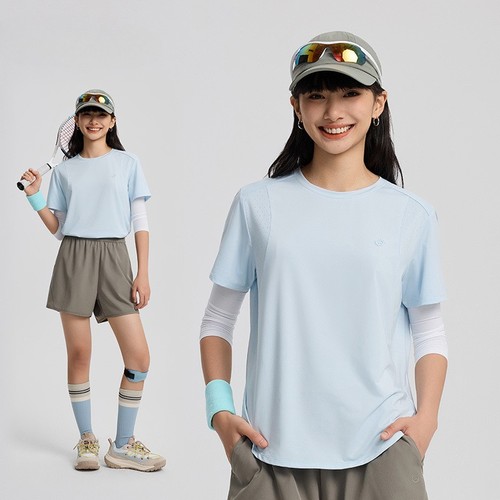 2025 Frühling Sommer neu Outdoor Damen schnelltrocknend Rundhals Kurzarm T-Shirt - Bild 6 von 24