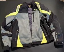 Klim Induction Motorcycle Jacket Black Hi Vis Armor Protection Men’s XL