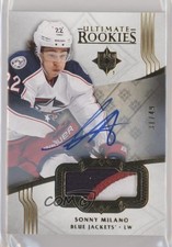 2016-17 Ultimate Collection Rookies Gold 31/49 Sonny Milano #131 Patch Auto ev1