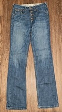 Ariat REAL Denim, Button Fly, Womans Size 29 Xtra Long.