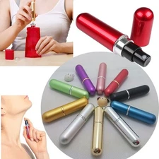 3pcs 5ml Mini Refillable Travel Portable Perfume Atomizer Bottle Spray Pump Case