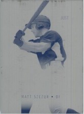MATT SZCZUR 2011 Just GEMS Rookie Press Plate RC 1/1