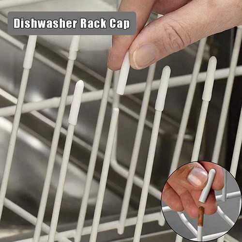 50pcs Dishwasher Rack Caps Tip Tine Cover Cap Round End Caps Protective SleevRA - Afbeelding 1 van 13