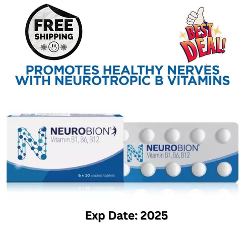 Neurobion - Complément Vitamines B1, B6, B12 - 20 Comprimés - Santé Des Nerfs - Date Péremption 08/2026