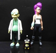 FUTURAMA LEELA PROFESSOR FARNSWORTH Nibbler TOYNAMi ACTION FIGURE actin figure