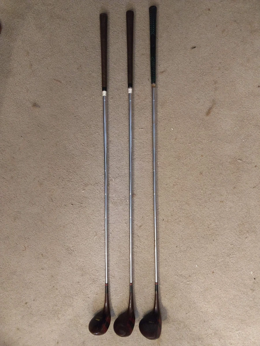 Bâton vintage Wilson #1, #3, #4 bois. Arbres en acier Reg flex