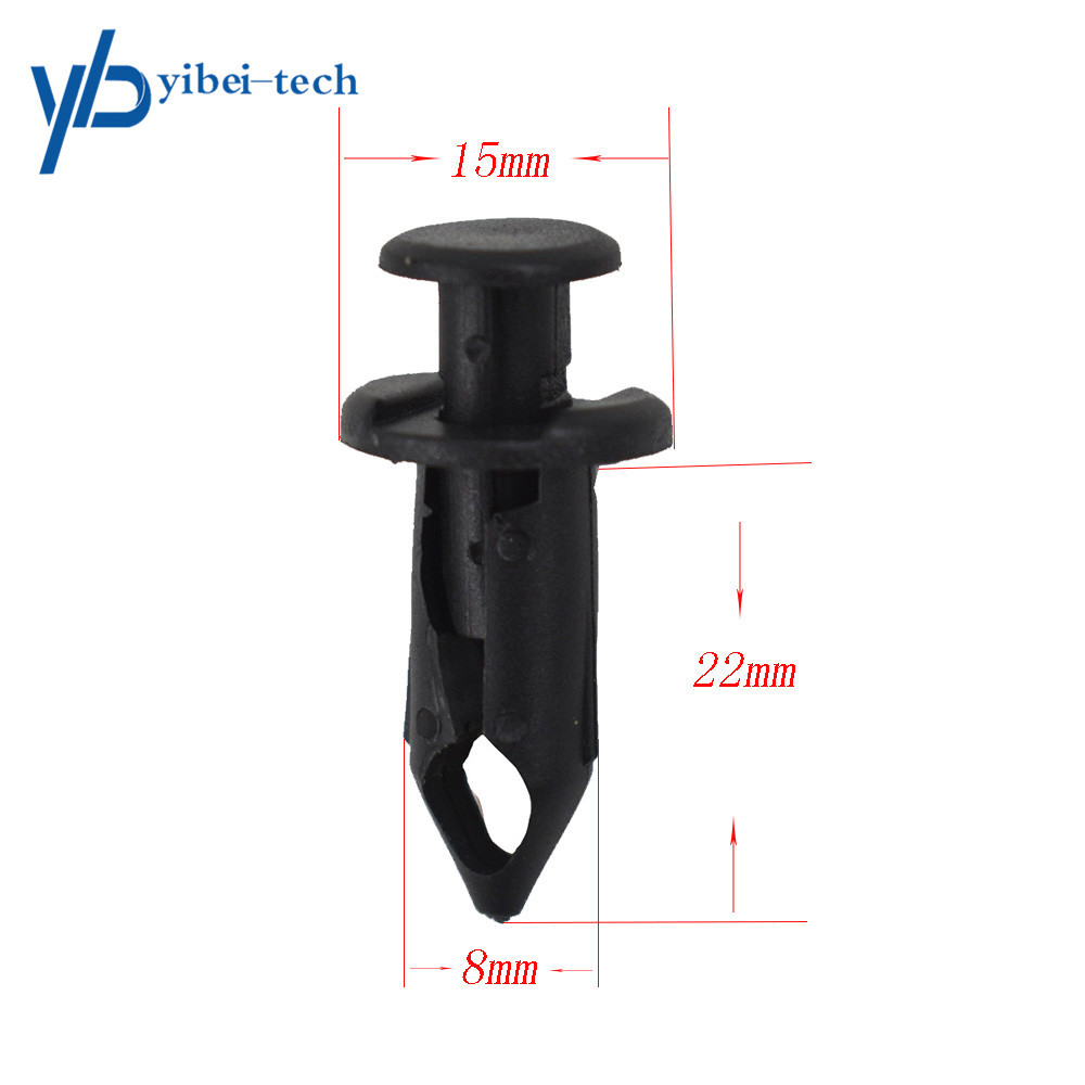 100pcs NEW ATV Retainer Clips Push Pin Splash Guard Body Panel