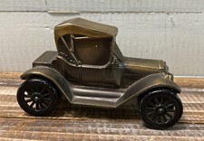 Vintage 1974 Banthrico Brass Chevrolet Car Roadster 1915 Coin Bank