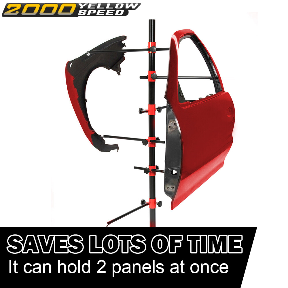 Auto Body Door Fender Panel Holder Tree Center Post Hang Paint Stand Adjustable