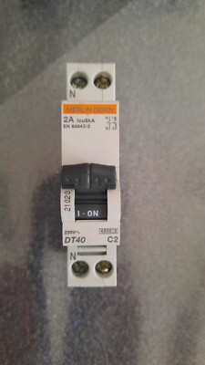 Disjoncteur Merlin Gerin DT40 C4 Occasion - Modèle 21022, état Fonctionnel, Pour Tableau électrique