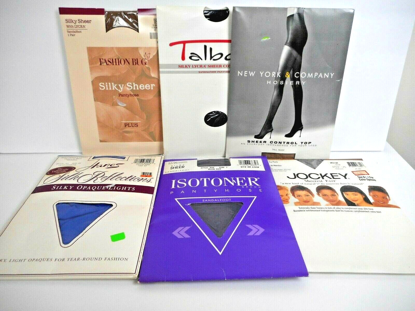 1990s PANTYHOSE (6 Pkgs) Talbots-ISOTONER-FASHION BUG… - Gem