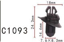 20pcs Fit Toyota Prado 120 Rear Door Body Moulding Trim Flare Panel 75393-60030