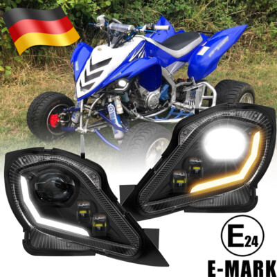 Für Yamaha ATV Raptor 700 250 350 YFZ 450 450R 450X LED Scheinwerfer Blinker E24