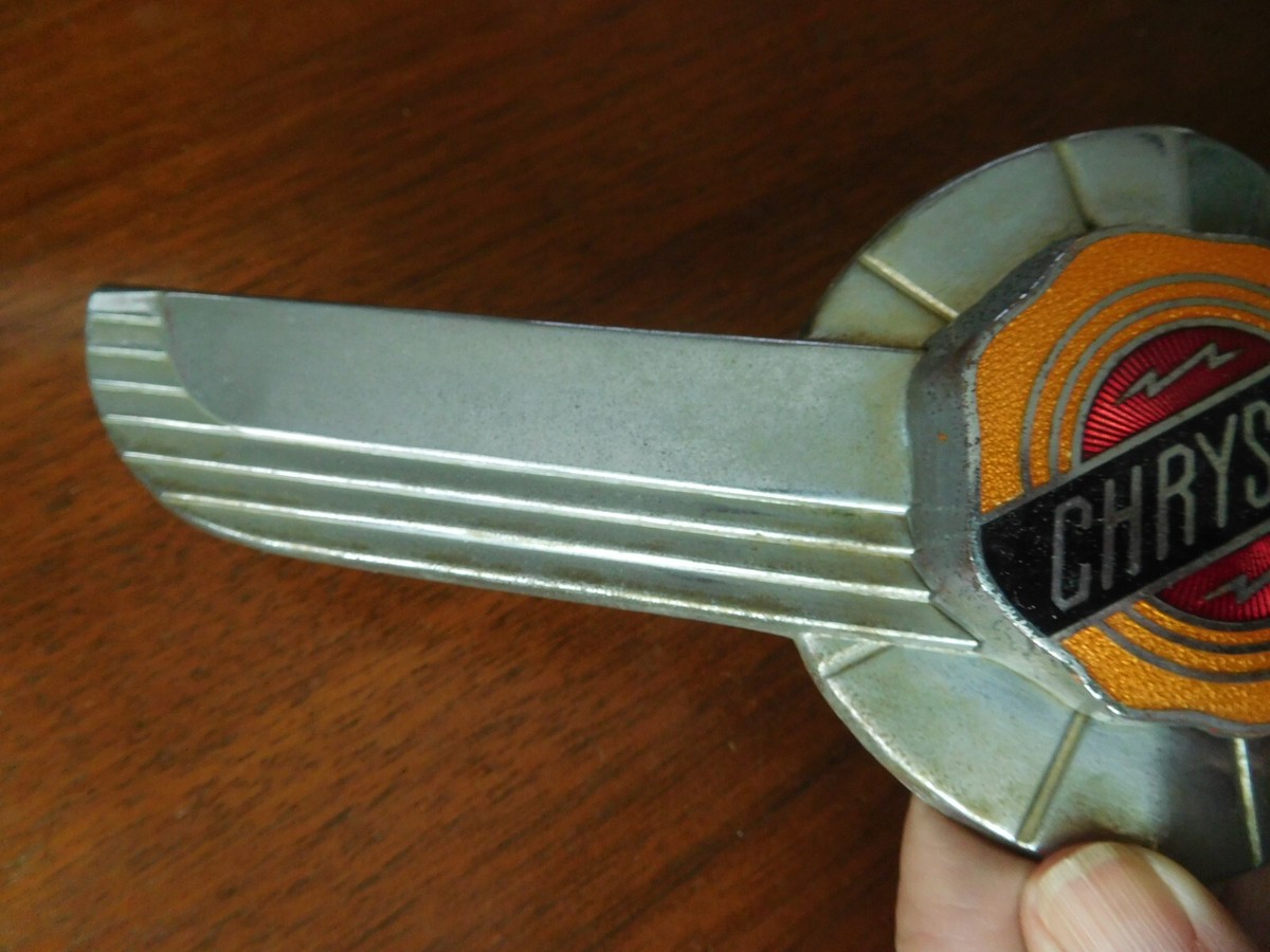 1950 Chrysler Hood Ornament Emblem Badge Windsor Newport 1950 Chrysler Hood Ornament Emblem Badge Windsor Newport