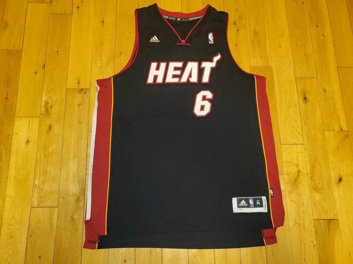 2010-2011 Miami Heat 6 Lebron James Retro Basketball Jersey Black