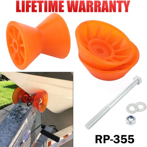 3.5 inch Polyurethane Roller With Bell for Shoreland'r Boat Trailers RP-355 NEW - Picture 2 of 13