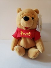 Walt Disney World Winnie The Pooh 8" Bean Bag Plush with Tags Pre-owned
