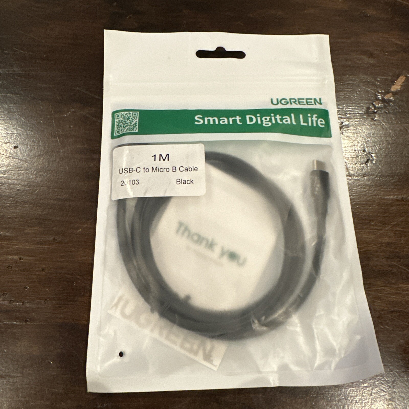 3ft Micro B to USB Type C 3.1 External Hard Drive Cable Cord