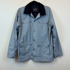 Burton Men's Large Dryride Snap Snowboarding Ski Jacket Nylon Gray Collar