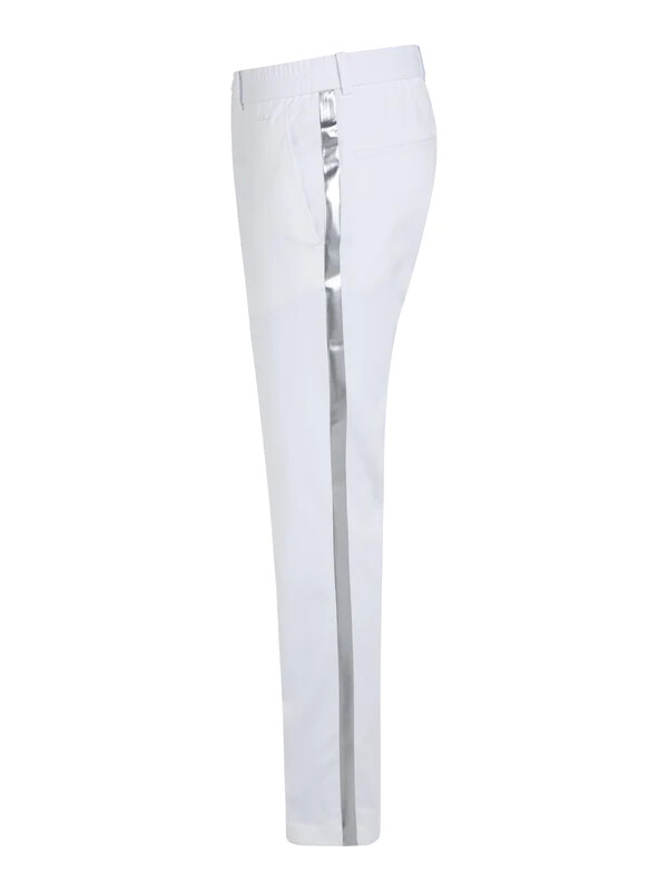 J Lindeberg Men's STUE STRIPE GOLF PANT GMPA06353 0000 White