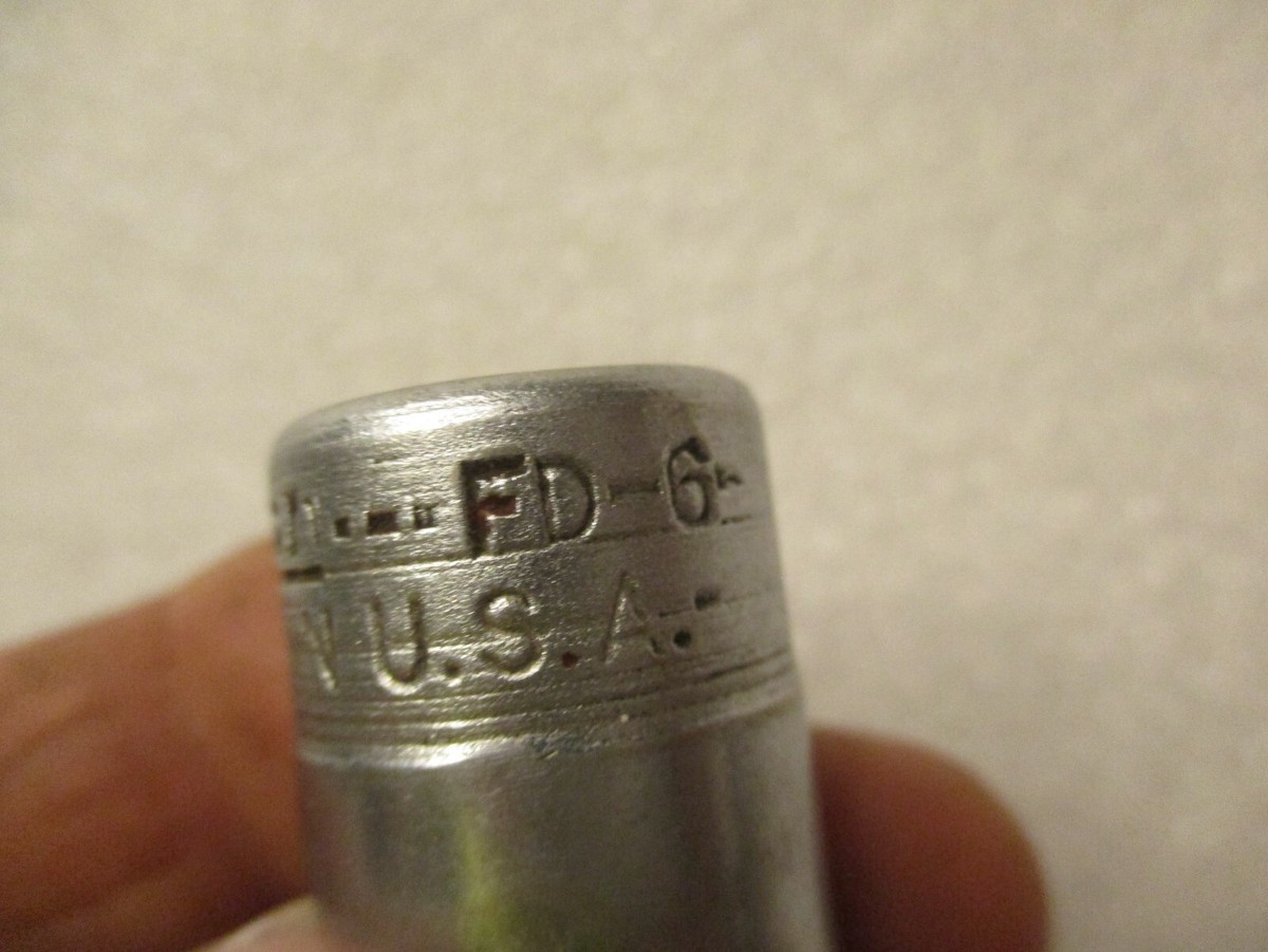 VINTAGE SNAP ON Tools • 3/8” DRIVE Weatherhead Sockets FD-6